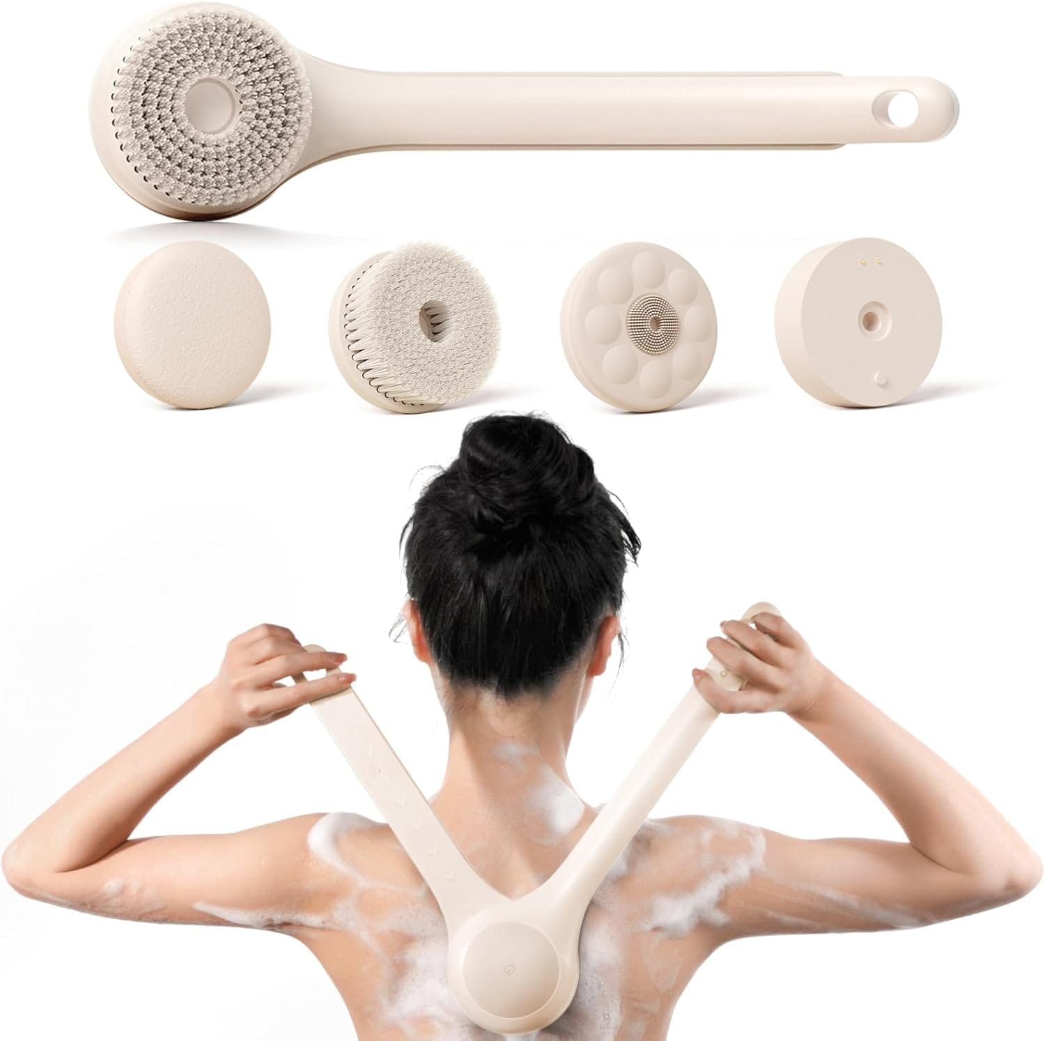 Electric Dual Handle Bath Brush – Say Goodbye to Dull Skin
